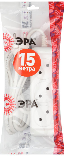 Удлинитель ЭРА U-3-1.5m