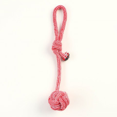 Игрушка-дразнилка для собак с шариком из каната - Фото 1