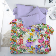 Комплект постельного белья «Цветочные феи» (1,5-спальный, хлопок, 1 наволочка 70×70) - Фото 1