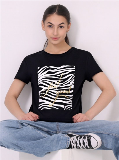 Футболка женская «Feel Good Zebra»