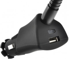 Держатель телефона в прикуриватель с USB-портом - Фото 1