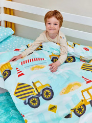 Комплект детского постельного белья «Строительный транспорт» - Фото 4