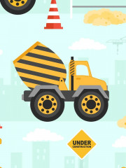 Комплект детского постельного белья «Строительный транспорт» - Фото 6