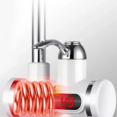 Водонагреватель с душем проточный электрический на стену - Фото 3