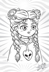 Бояу кітапша. Манга бояулары / Книжка-раскраска. Раскраска Манги - Фото 1