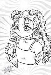 Бояу кітапша. Манга бояулары / Книжка-раскраска. Раскраска Манги - Фото 4