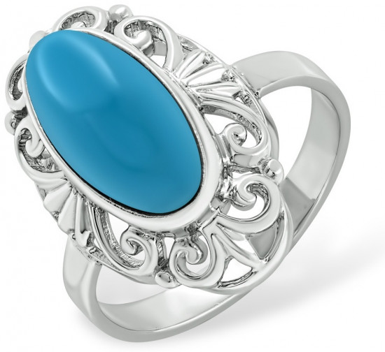 Кольцо из серебра с бирюзой