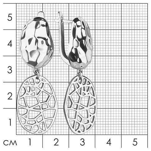 Серьги из серебра