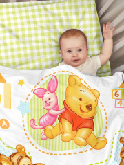 Комплект детского постельного белья с простыней на резинке «Винни» - Фото 8