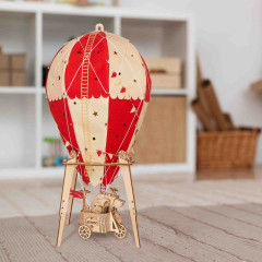 Светильник-ночник из дерева в виде воздушного шара «Небесный цирк» - Фото 2