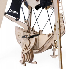 Светильник-ночник из дерева в виде воздушного шара «Ночной пират» - Фото 14