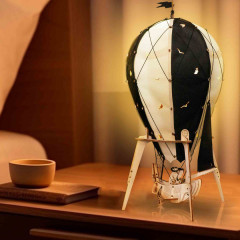 Светильник-ночник из дерева в виде воздушного шара «Ночной пират» - Фото 17