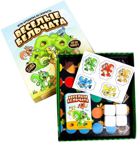 Игра настольная «Веселые бельчата»