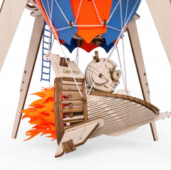 Светильник-ночник из дерева в виде воздушного шара «Созвездие панды» - Фото 7