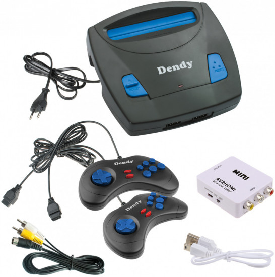 Приставка игровая с конвертером Dendy Junior 400