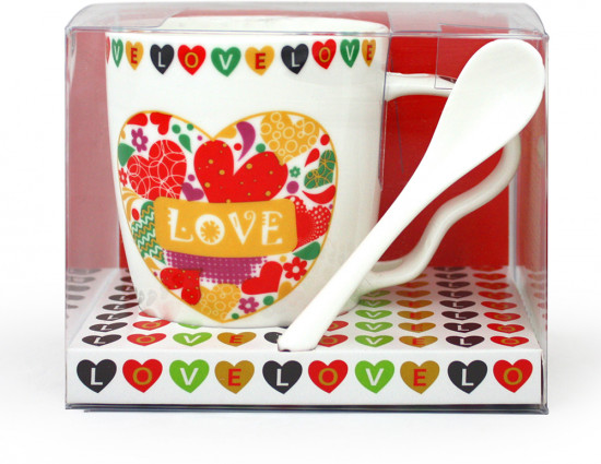 Кружка с ложкой «Love»