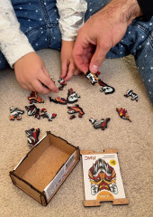 Мини-пазл деревянный фигурный «Сова» - Фото 2