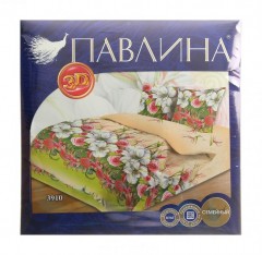 Комплект постельного белья «Снежный барс» с 3D эффектом (арт. 3917, евро, бязь, 2 наволочки 70х70) - Фото 1