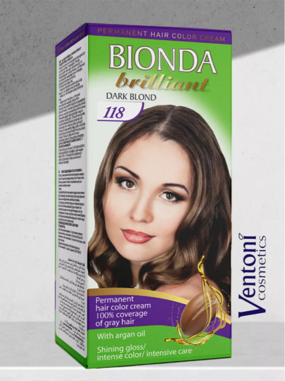 Крем-краска для волос, оттенок 118 Dark Blond