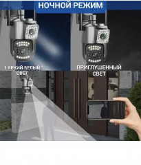 Камера видеонаблюдения уличная c двумя объективами - Фото 4
