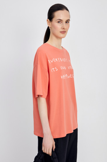 Футболка женская с принтом из хлопка