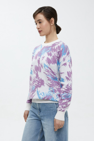 Джемпер женский свободного силуэта с принтом