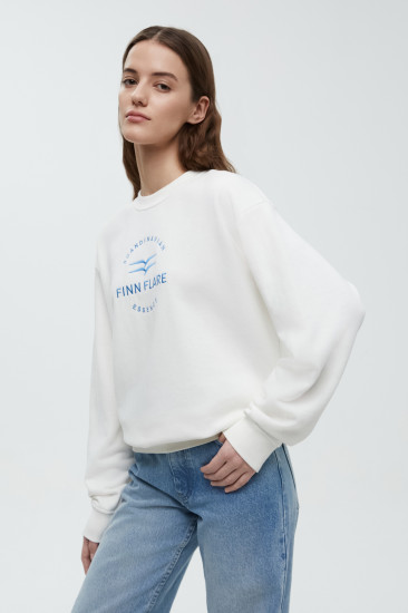 Толстовка женская оверсайз со спущенным плечом