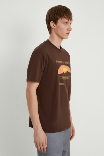 Футболка мужская из хлопка с принтом