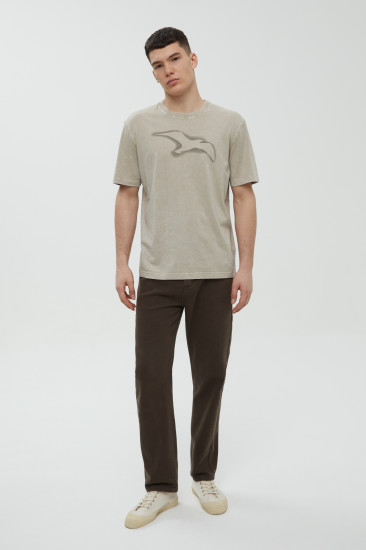 Футболка мужская из хлопка с принтом