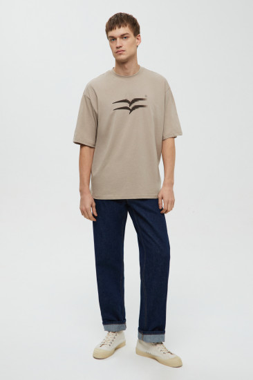 Футболка мужская из хлопка с принтом