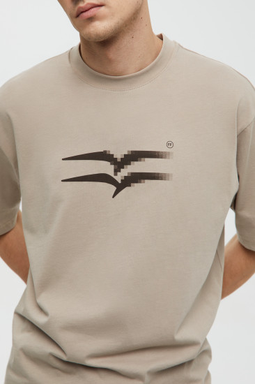 Футболка мужская из хлопка с принтом