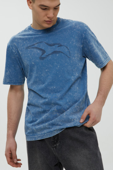 Футболка мужская из хлопка с принтом