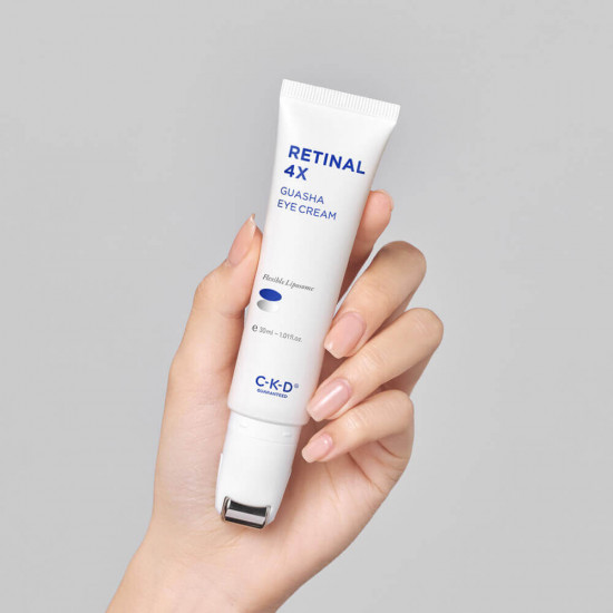 Крем для кожи вокруг глаз омолаживающий с роликом «Guasha eye cream»