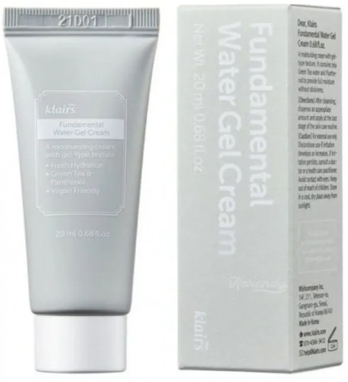Гель-крем для лица на основе зеленого чая «Fundamental water gel cream»