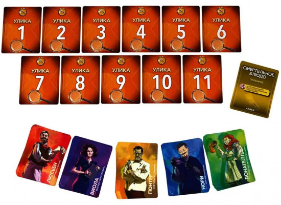 Игра настольная «Алиби. Смертельное блюдо»