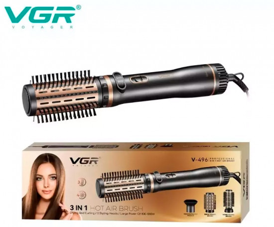Фен с вращающейся щеткой VGR V-496