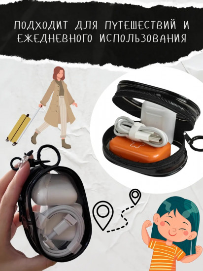 Органайзер для хранения кабелей и зарядных устройств