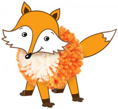 Набор для творчества «Лисичка из помпона» - Фото 1