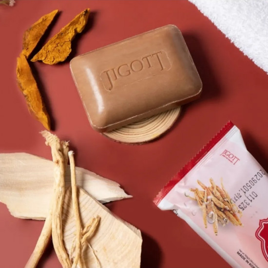 Мыло-скраб с экстрактом красного женьшеня «Red Ginseng Peeling Soap»