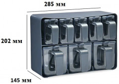 Набор контейнеров с ложками и подставкой - Фото 1