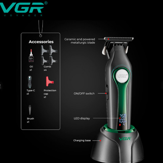 Машинка для стрижки волос профессиональная VGR V-993
