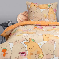 Комплект постельного белья «Зайки» - Фото 1