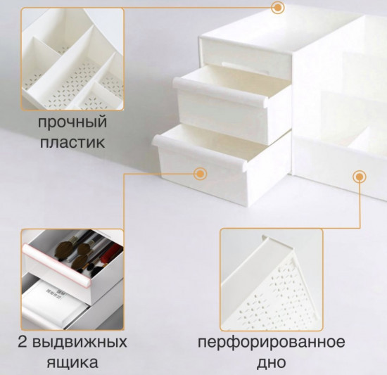 Органайзер для хранения косметики и мелочей