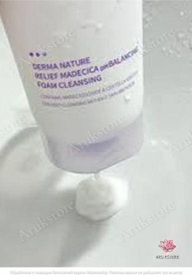 Пенка для лица очищающая слабокислотная «Derma Nature Relief Madecica pH Balancing Foam Cleansing»