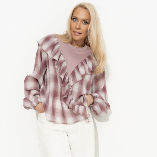 Блуза женская комбинированная Не перестаю удивляться