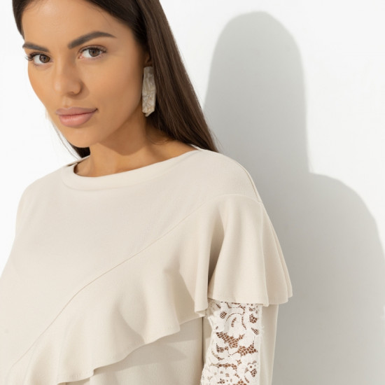 Туника женская дизайнерская Вам письмо (beige)