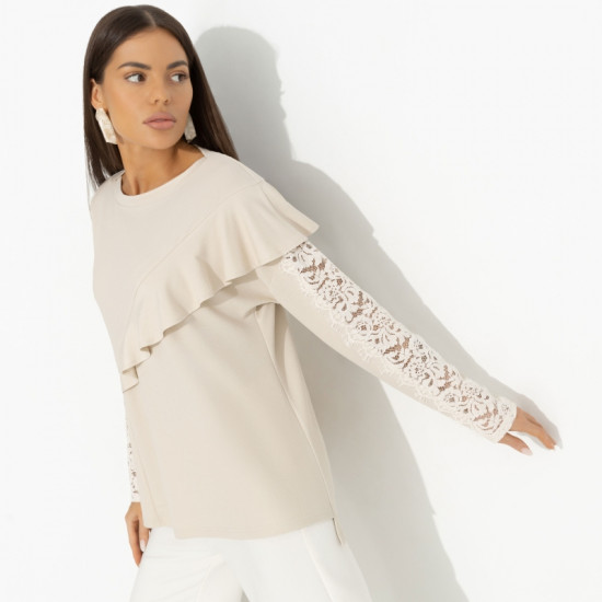 Туника женская дизайнерская Вам письмо (beige)