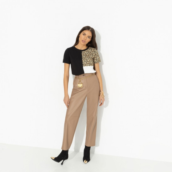 Футболка женская с анималистичным принтом Эволюция роскоши