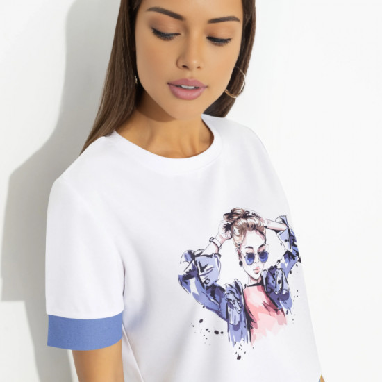 Футболка женская свободного кроя Только комплименты (girl)