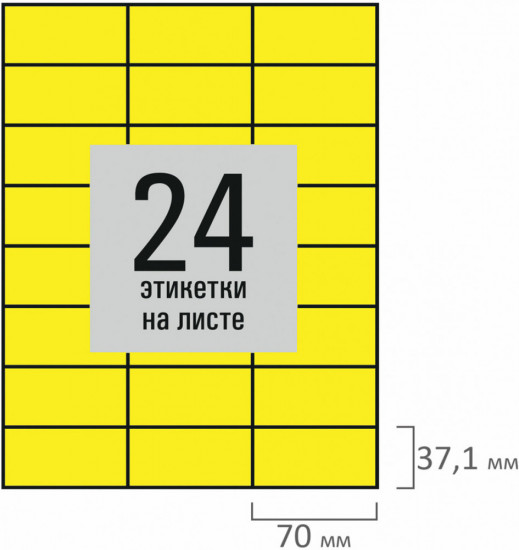 Набор этикеток самоклеящихся